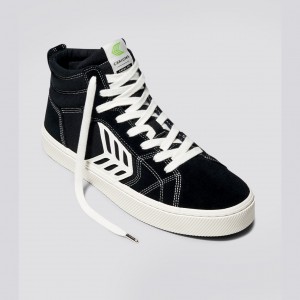 CATIBA PRO Cariuma High Top Canvas Hombre Negras | OQJNVG295