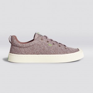 IBI Cariuma Low Top Bamboo Weave Knit Vegan Hombre Stone Blush | ZORPVK196