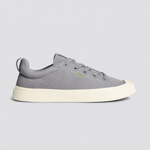 IBI Cariuma Low Top Bamboo Weave Knit Vegan Hombre Gris Claro | FIOJST289