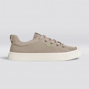 IBI Cariuma Low Top Bamboo Weave Knit Vegan Mujer Beige | QJTZXI294