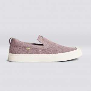 IBI Slip-On Cariuma Low Top Bamboo Weave Knit Vegan Mujer Stone Blush | YPTWQM513