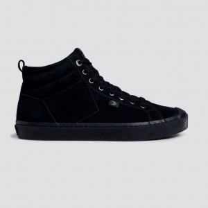 OCA HIGH Cariuma High Top Suede Hombre Negras | UJTARS798