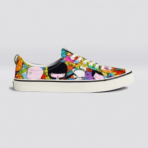 OCA LOW Cariuma Low Top Canvas Hombre OCA Low Toz Print | WPBDNJ935