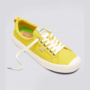 OCA LOW Cariuma Low Top Canvas Mujer Amarillo | TUSABX583