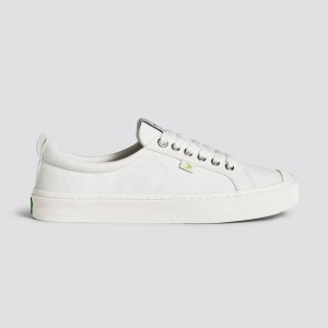 OCA LOW Cariuma Low Top Lona Vegan Hombre Off-White | HVWRKY813