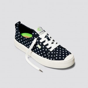 OCA LOW Cariuma Low Top Lona Vegan Hombre Negras | YZUAFM597