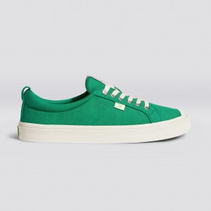 OCA LOW Cariuma Low Top Lona Vegan Mujer Verde | FVQZGW609