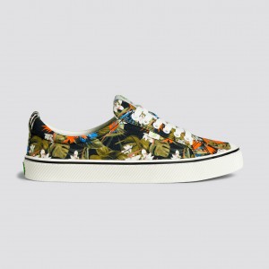 OCA LOW Cariuma Low Top Lona Vegan Mujer Tropical Forest | XFCJIU496