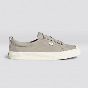 OCA LOW Cariuma Low Top Suede Hombre Gris | JOBFPY591