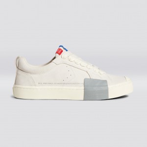 OCA LOW Cariuma Low Top Suede Hombre Off-White Vintage | BEHQWY396