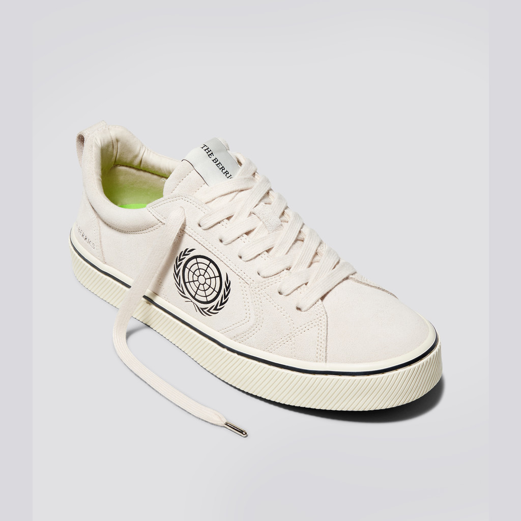 CATIBA PRO Cariuma Low Top Suede Hombre Blancas | OPFDVH978