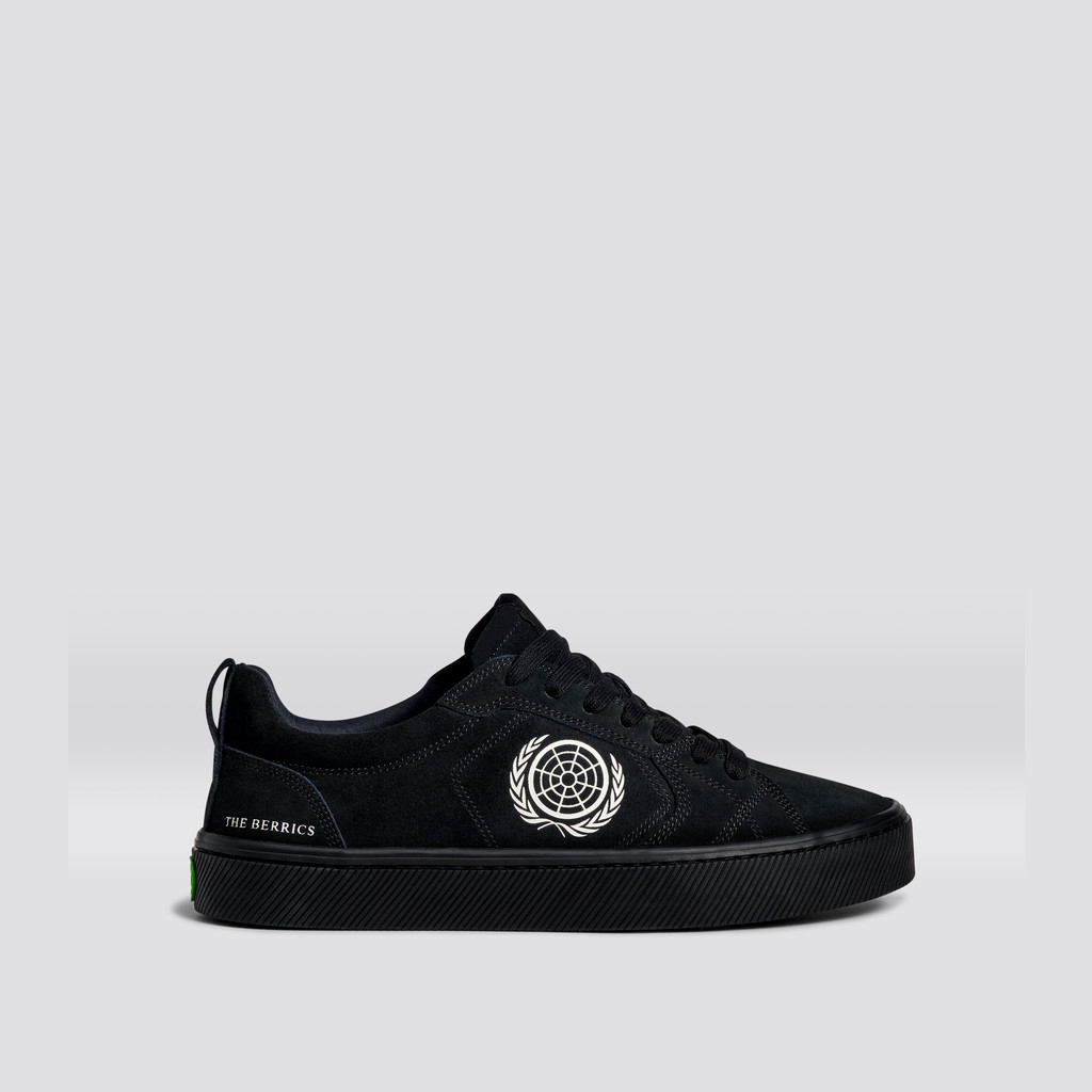 CATIBA PRO Cariuma Low Top Suede Hombre Negras | YWTDOP129