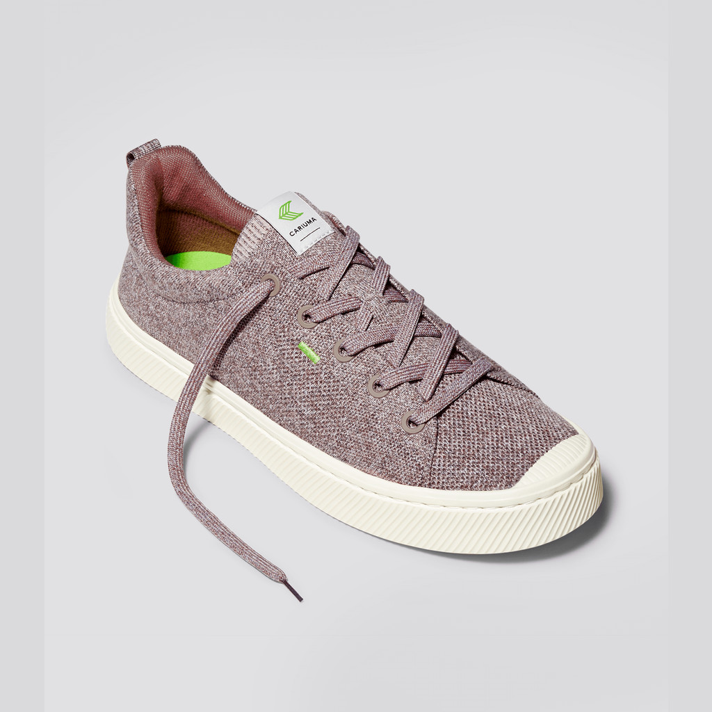 IBI Cariuma Low Top Bamboo Weave Knit Vegan Hombre Stone Blush | ZORPVK196