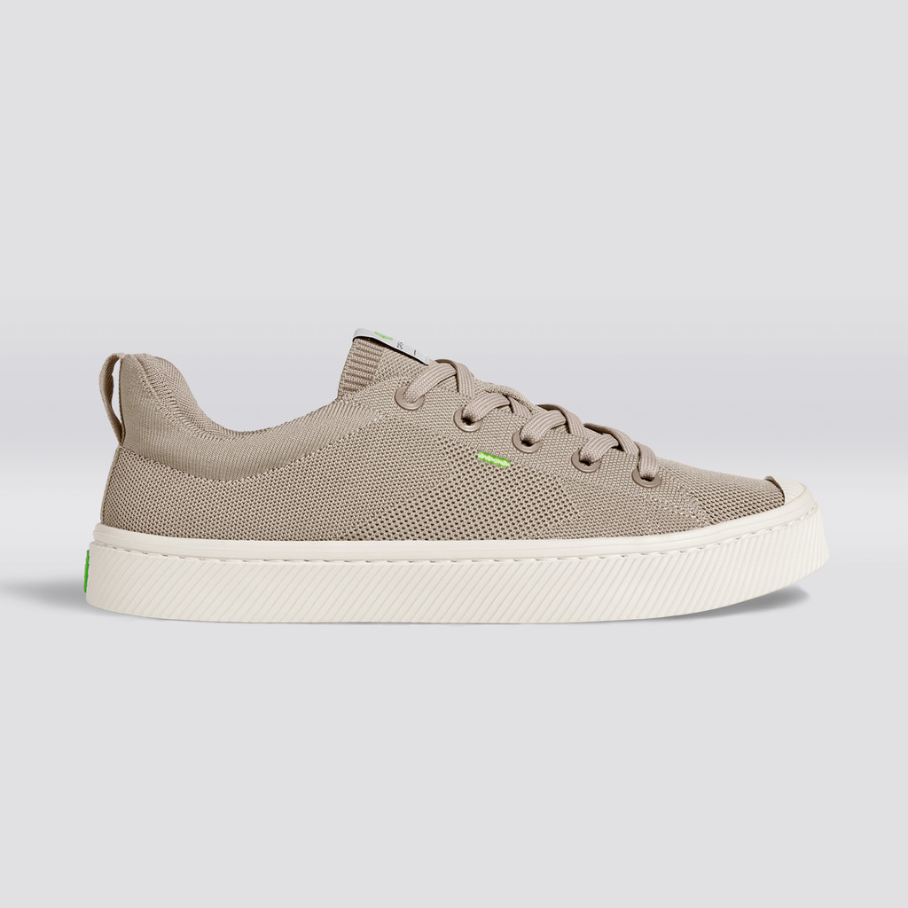 IBI Cariuma Low Top Bamboo Weave Knit Vegan Hombre Beige | AHTGKO940