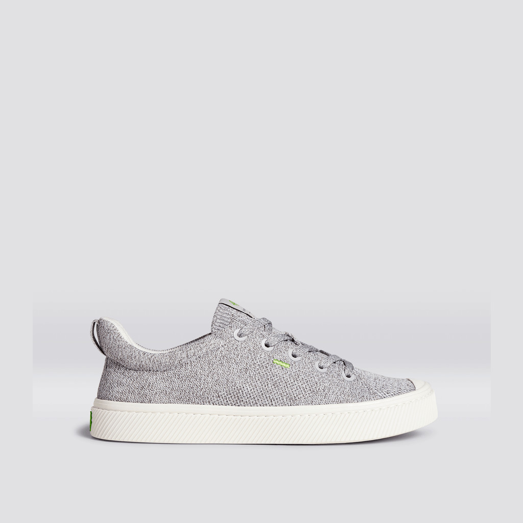 IBI Cariuma Low Top Bamboo Weave Knit Vegan Hombre Gris Claro | ZNJVRM132