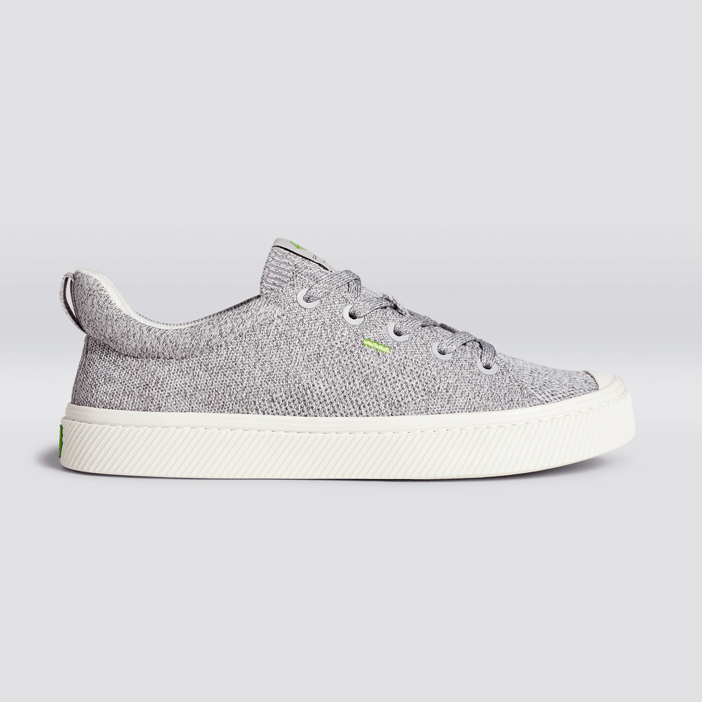 IBI Cariuma Low Top Bamboo Weave Knit Vegan Hombre Gris Claro | ZNJVRM132