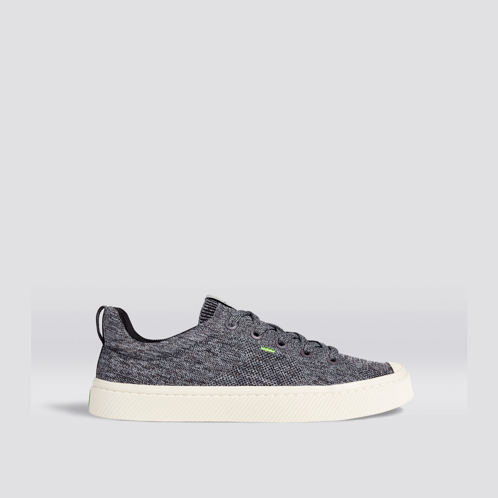 IBI Cariuma Low Top Bamboo Weave Knit Vegan Mujer Gris | YVQAMB326