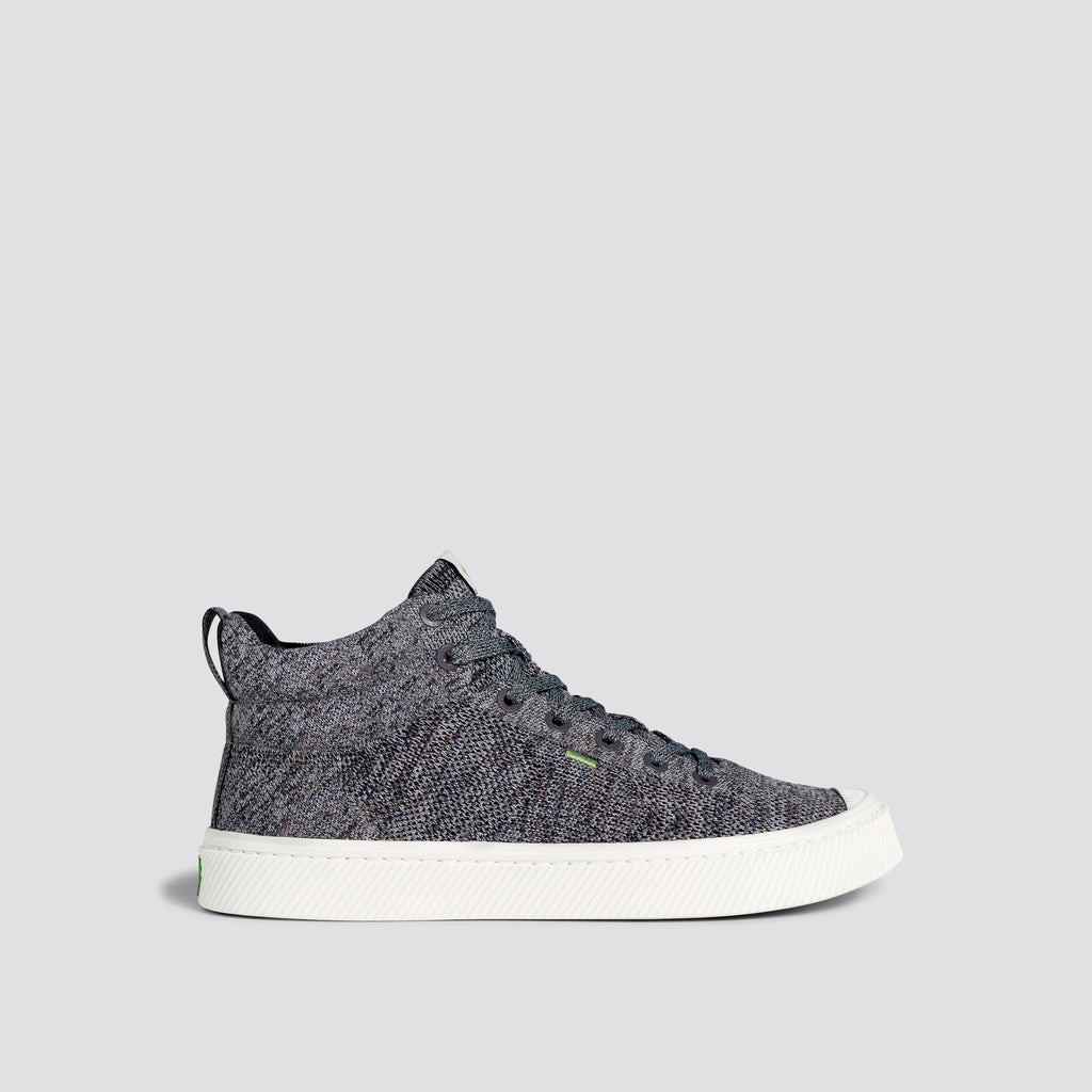 IBI HIGH Cariuma High Top Bamboo Weave Knit Vegan Mujer Gris | OWGDET027