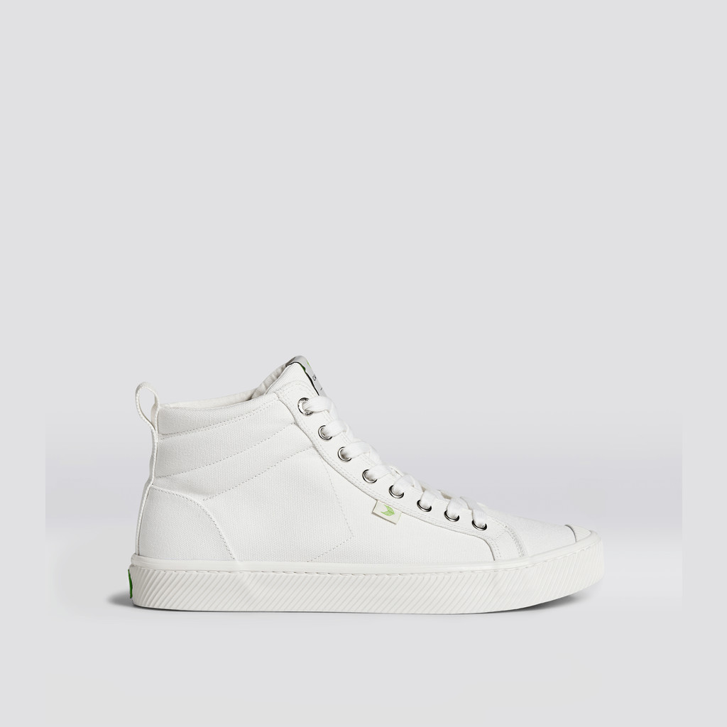 OCA HIGH Cariuma High Top Canvas Vegan Hombre Off-White | FQVIAX504