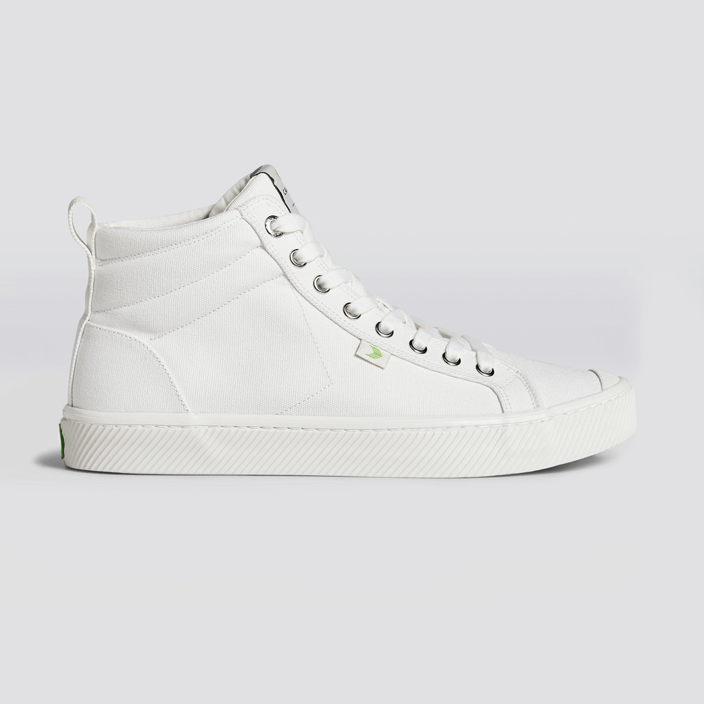 OCA HIGH Cariuma High Top Canvas Vegan Hombre Off-White | FQVIAX504