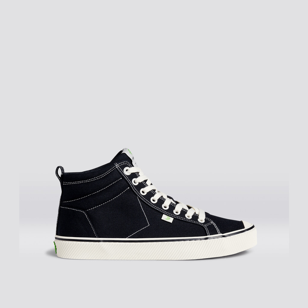 OCA HIGH Cariuma High Top Canvas Vegan Hombre Negras | SDVUGX016