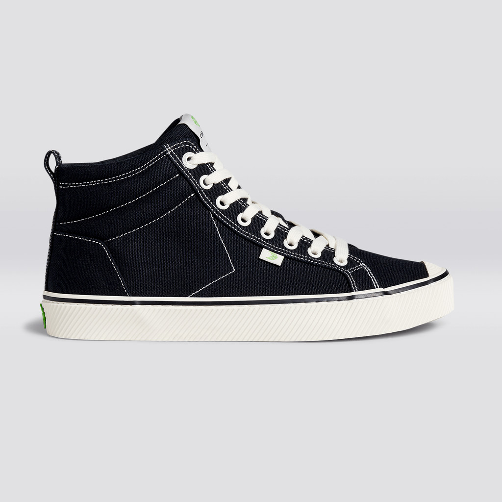 OCA HIGH Cariuma High Top Canvas Vegan Hombre Negras | SDVUGX016