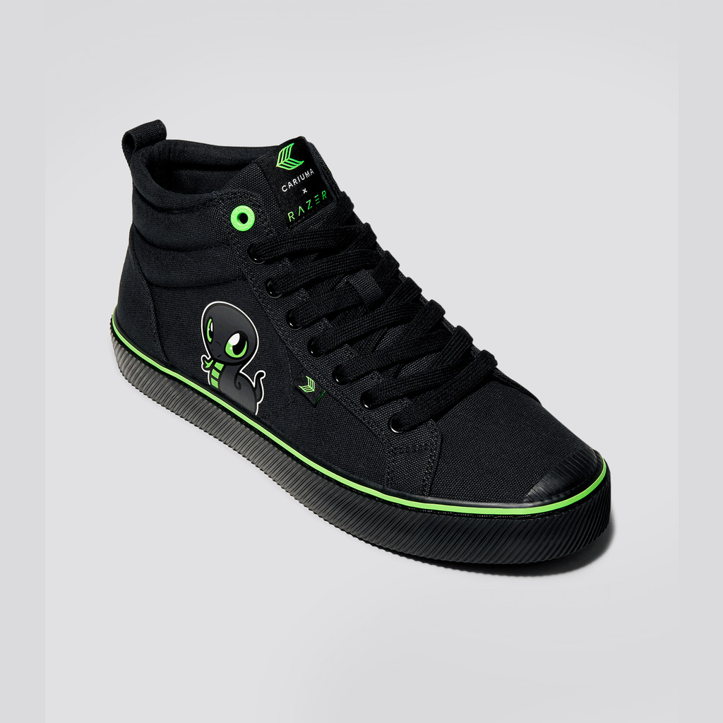 OCA HIGH Cariuma High Top Canvas Vegan Mujer Negras | MLJROB157