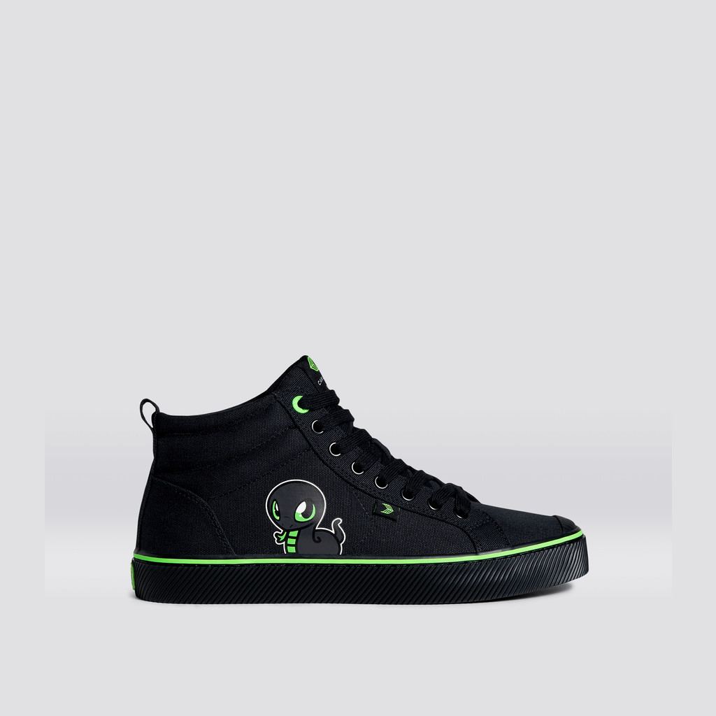 OCA HIGH Cariuma High Top Canvas Vegan Mujer Negras | MLJROB157