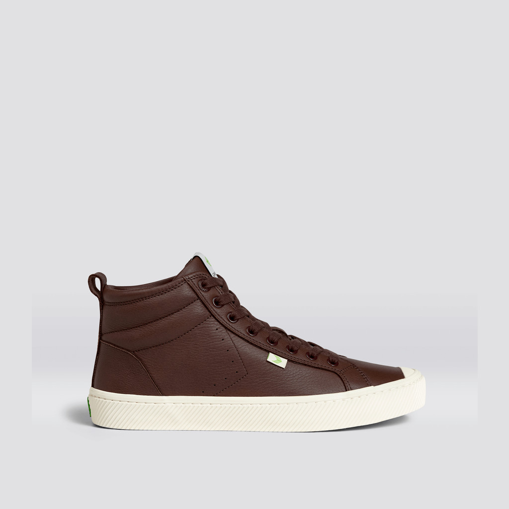 OCA HIGH Cariuma High Top Premium Leather Hombre Marrones | KWDMYS650