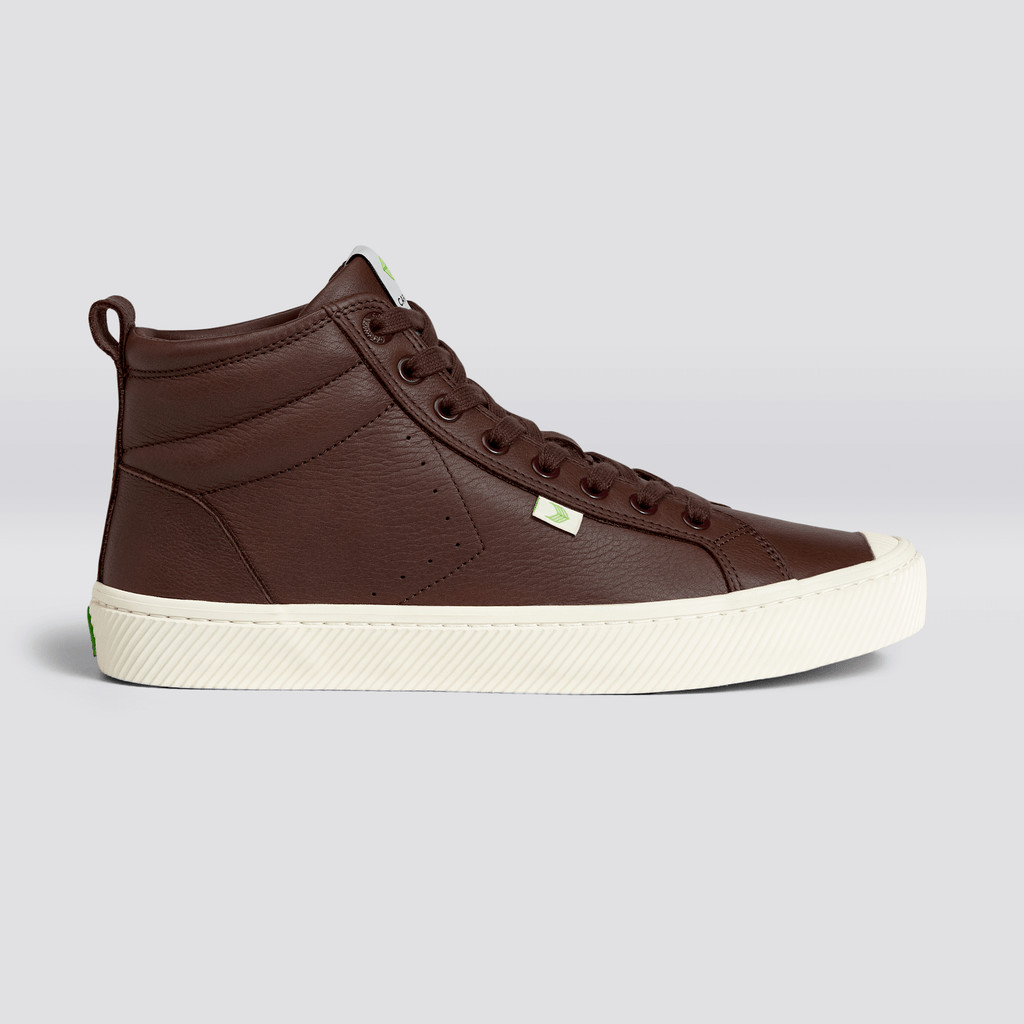 OCA HIGH Cariuma High Top Premium Leather Hombre Marrones | KWDMYS650