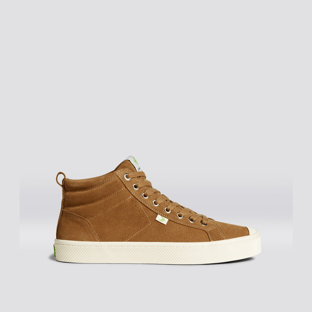 OCA HIGH Cariuma High Top Suede Hombre Camel | XLPAIF546