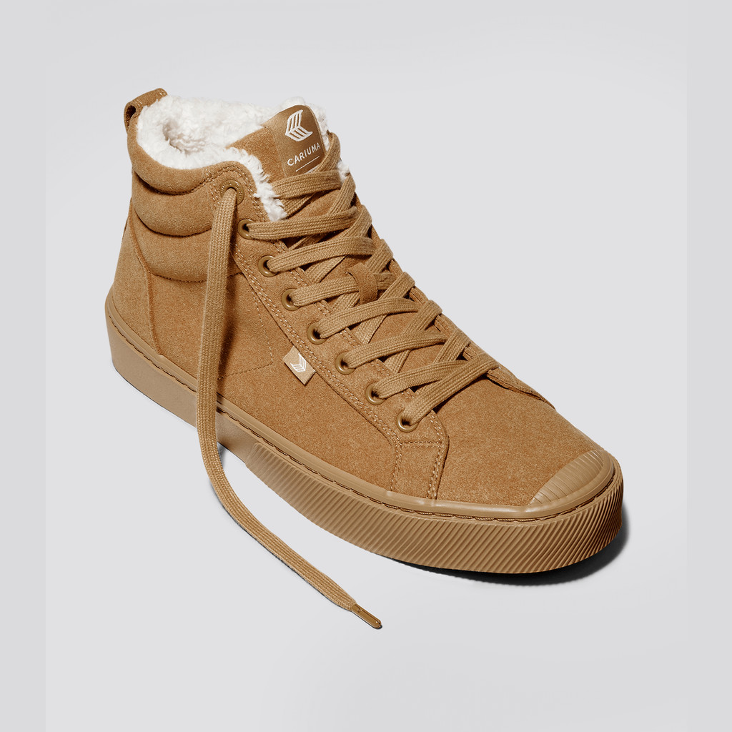 OCA HIGH Cariuma High Top Suede Vegan Hombre All Camel | MLSGDJ490