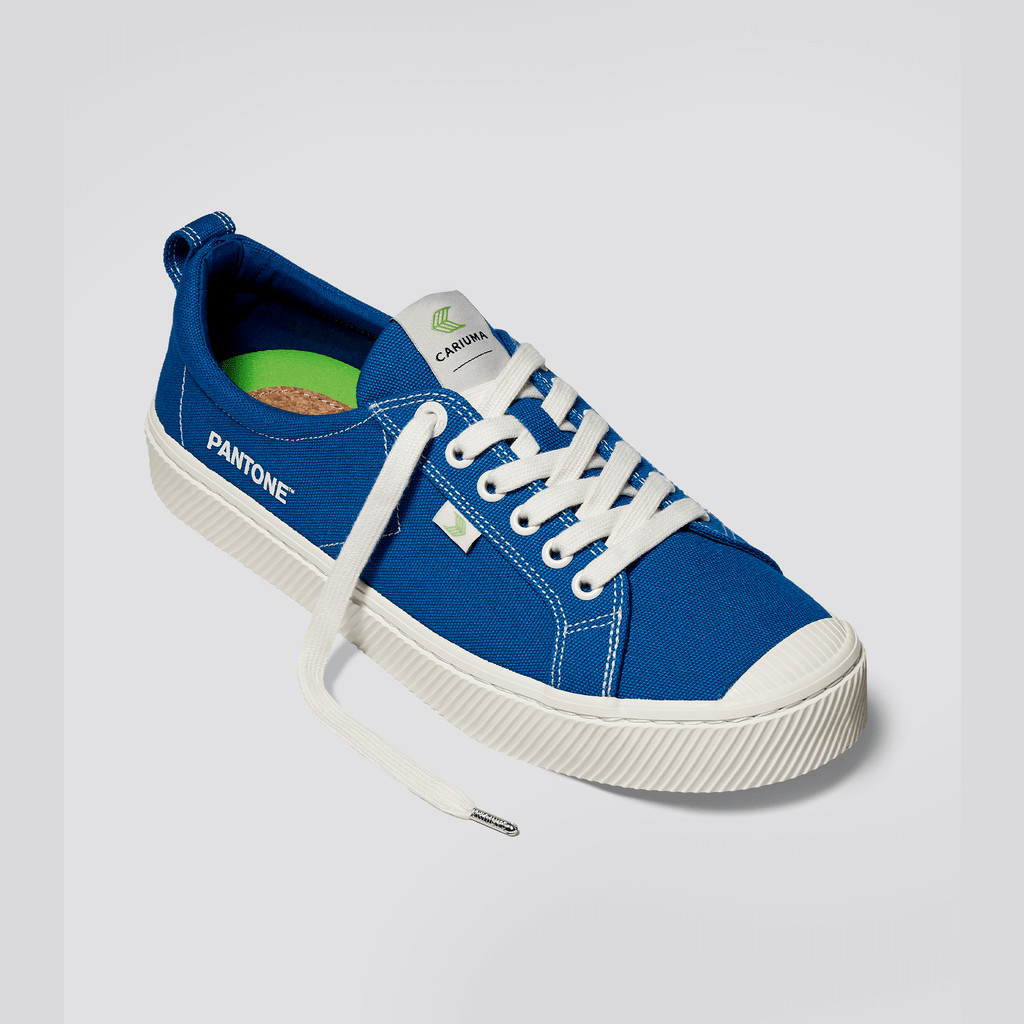 OCA LOW Cariuma Low Top Canvas Hombre Azules | QUOKJV638