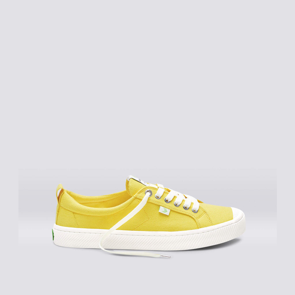 OCA LOW Cariuma Low Top Canvas Mujer Amarillo | TUSABX583