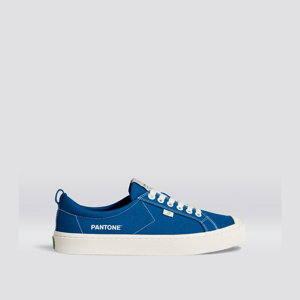 OCA LOW Cariuma Low Top Canvas Mujer Azules | ZVURCK569