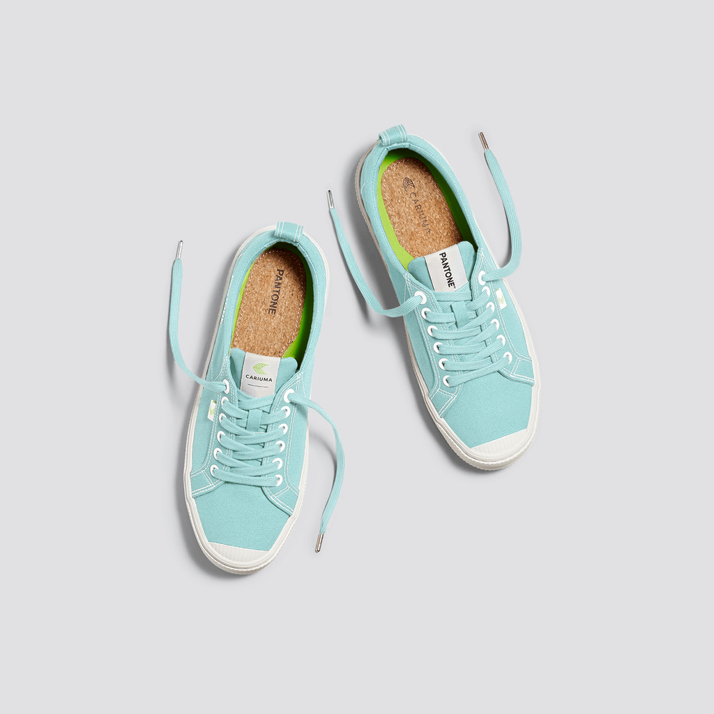 OCA LOW Cariuma Low Top Canvas Mujer Azules | XMPRWL986