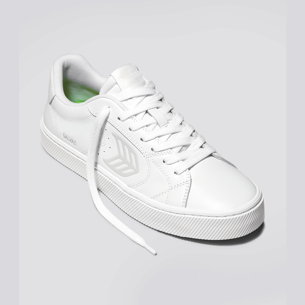 OCA LOW Cariuma Low Top Leather Vegan Hombre Blancas | NVBXMC217