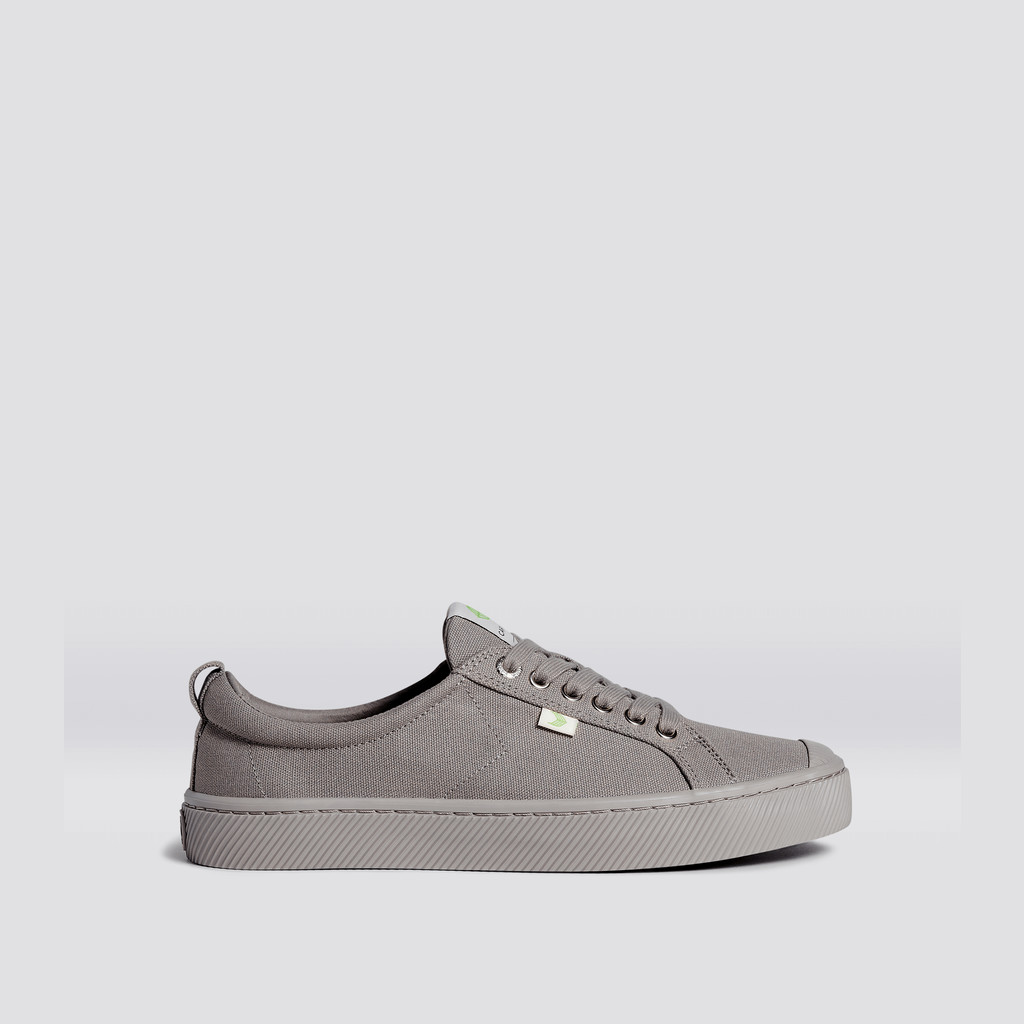 OCA LOW Cariuma Low Top Lona Vegan Hombre Gris | XHOVWY628