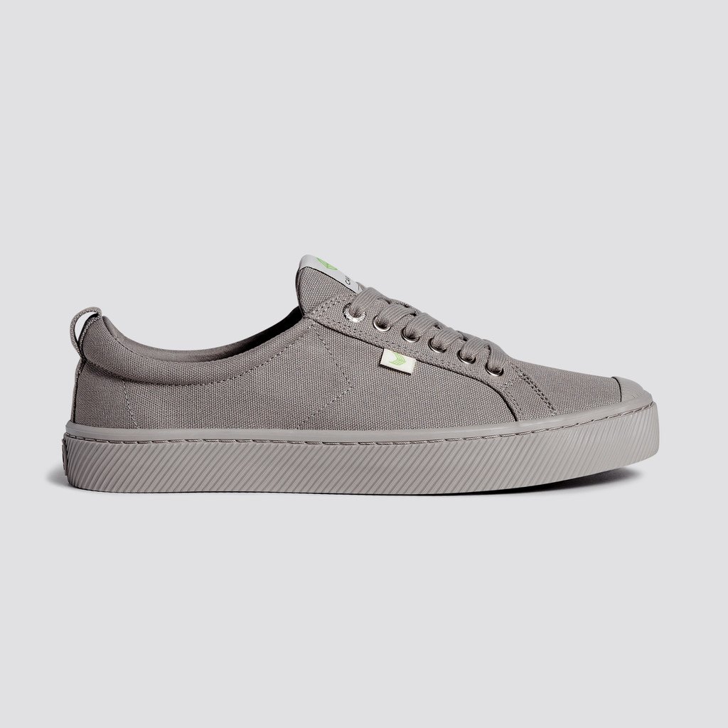 OCA LOW Cariuma Low Top Lona Vegan Hombre Gris | XHOVWY628