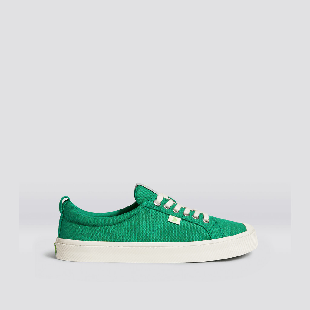 OCA LOW Cariuma Low Top Lona Vegan Hombre Verde | VLIJUF218