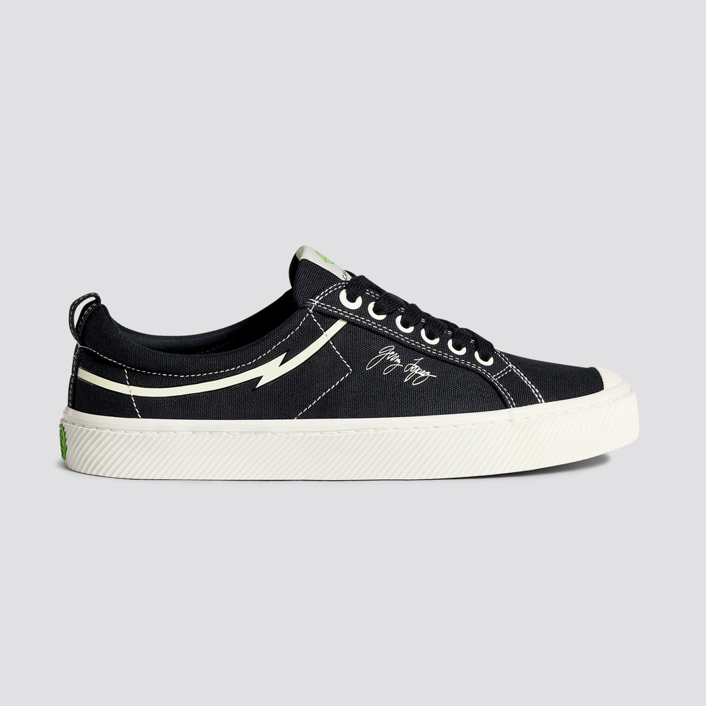 OCA LOW Cariuma Low Top Lona Vegan Hombre Negras | BXSNCD139