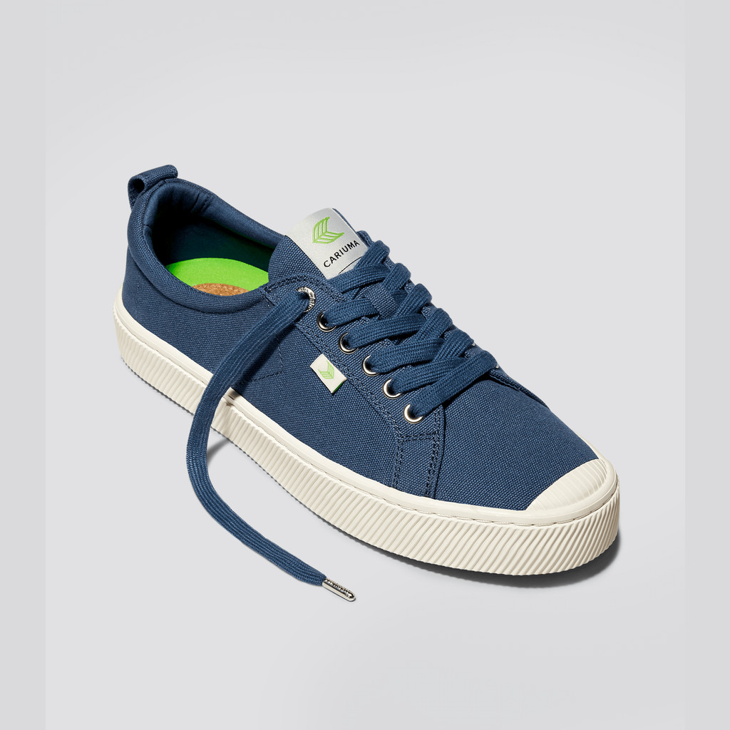 OCA LOW Cariuma Low Top Lona Vegan Hombre Azules | PXUKMD473