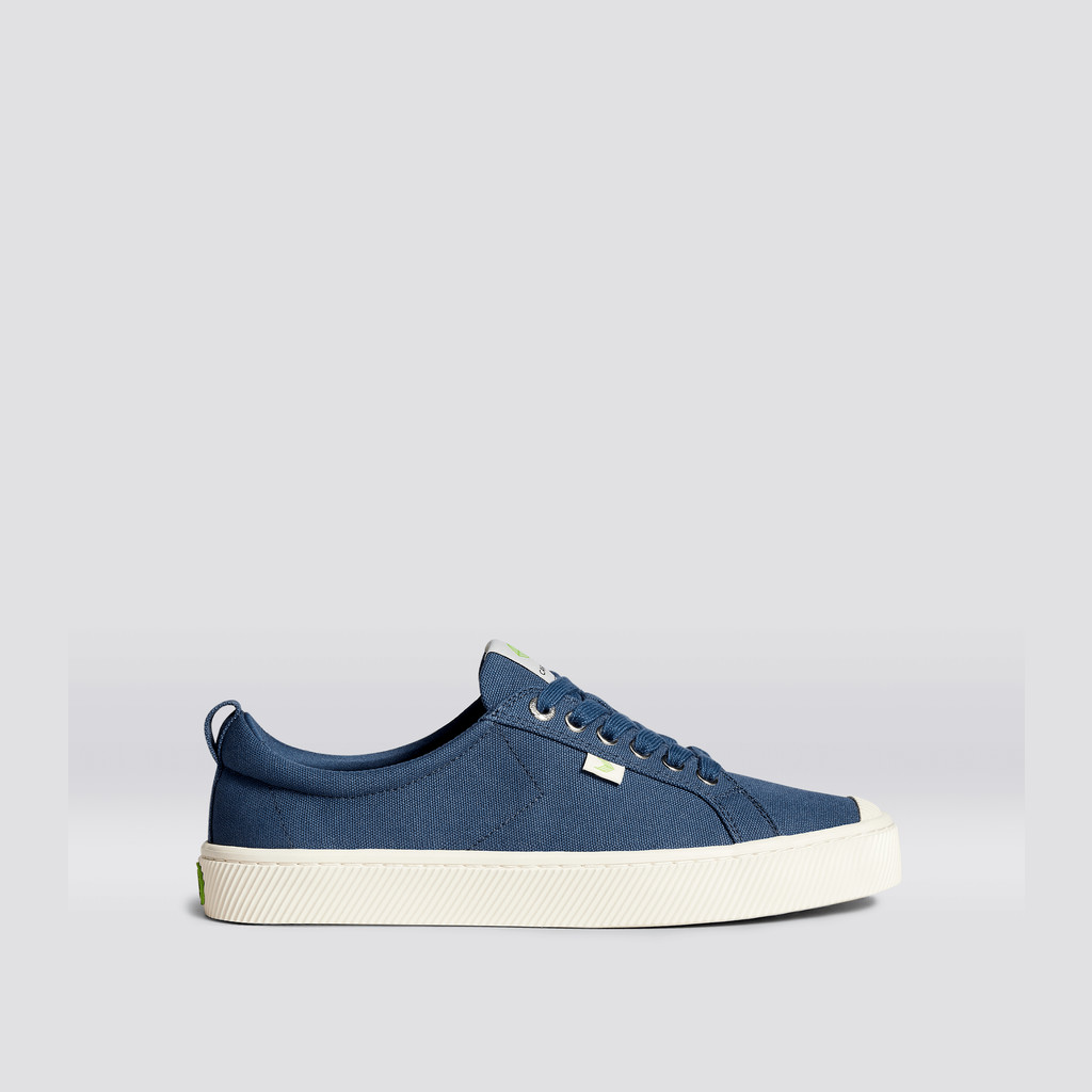 OCA LOW Cariuma Low Top Lona Vegan Hombre Azules | PXUKMD473