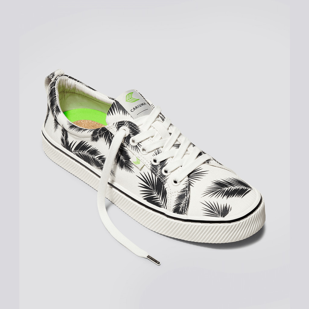 OCA LOW Cariuma Low Top Lona Vegan Hombre Off-White Palm Trees | USWEQH520