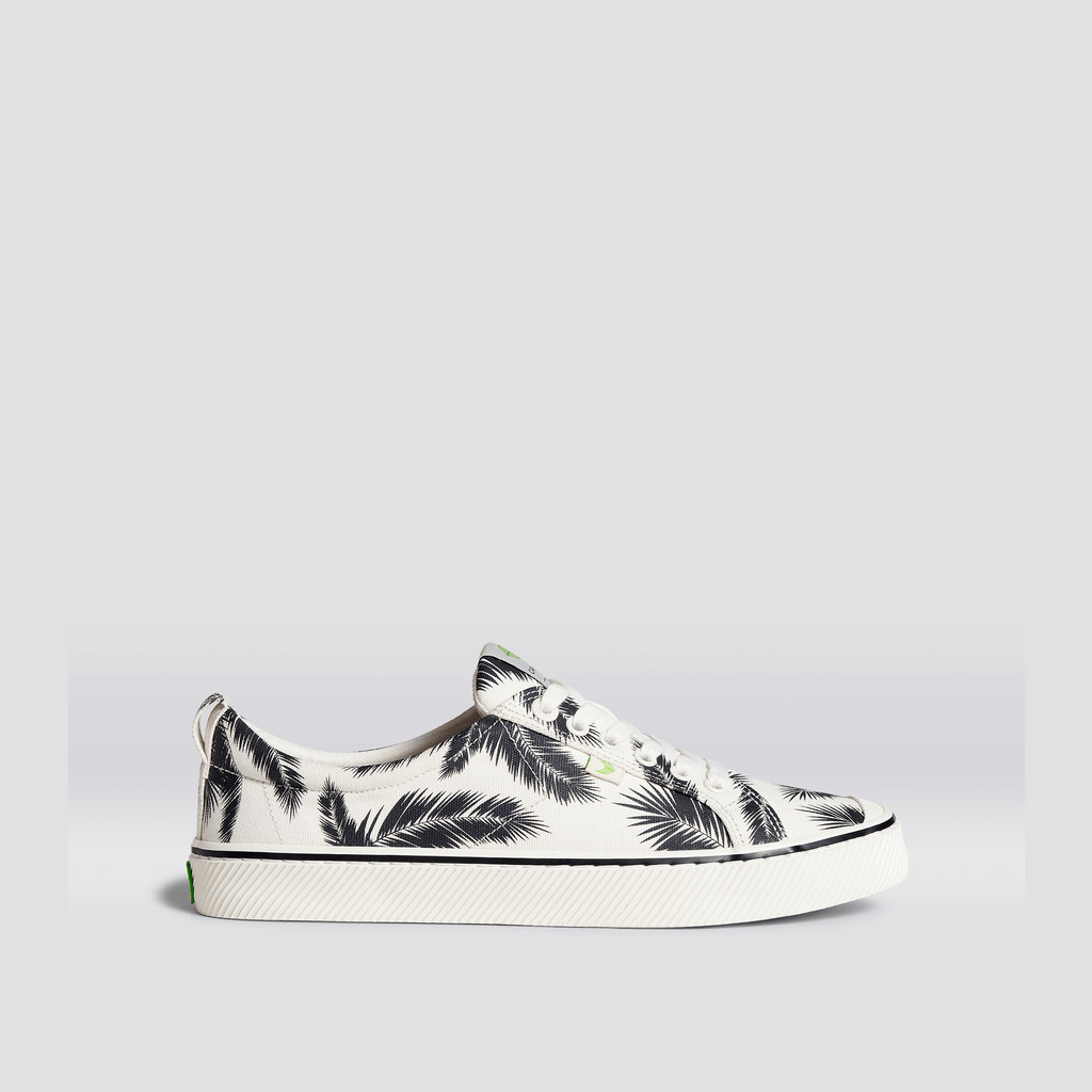 OCA LOW Cariuma Low Top Lona Vegan Hombre Off-White Palm Trees | USWEQH520