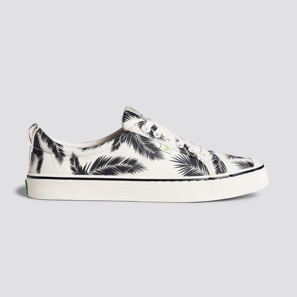 OCA LOW Cariuma Low Top Lona Vegan Hombre Off-White Palm Trees | USWEQH520