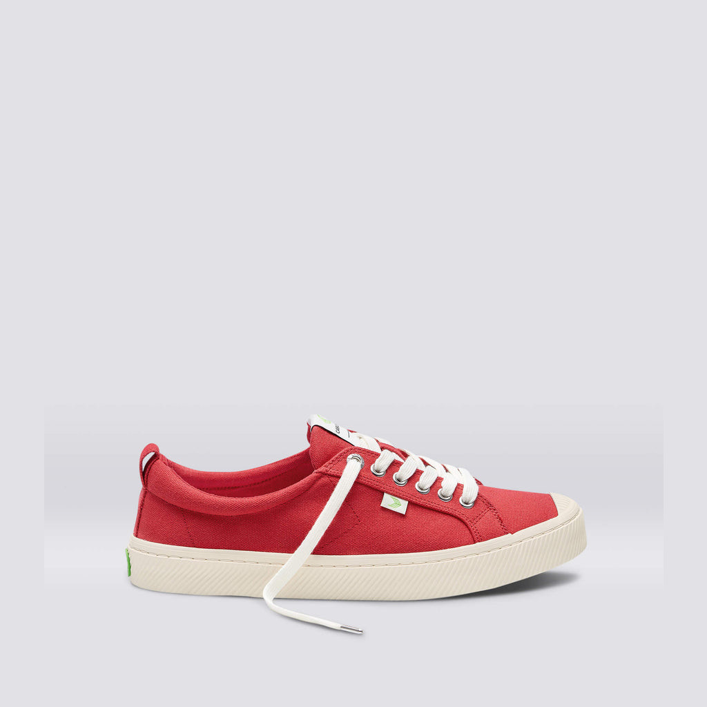 OCA LOW Cariuma Low Top Lona Vegan Hombre Rojas | IUWGNO892