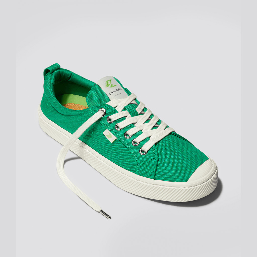 OCA LOW Cariuma Low Top Lona Vegan Mujer Verde | FVQZGW609