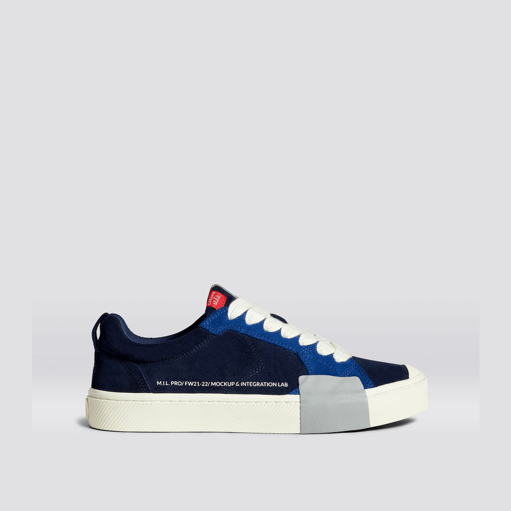 OCA LOW Cariuma Low Top Suede Hombre Azul Marino | YTIXNM172