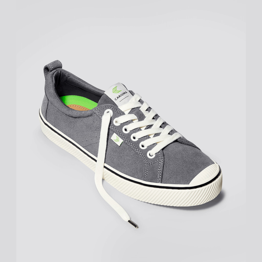 OCA LOW Cariuma Low Top Suede Hombre Gris | DNKSZH194